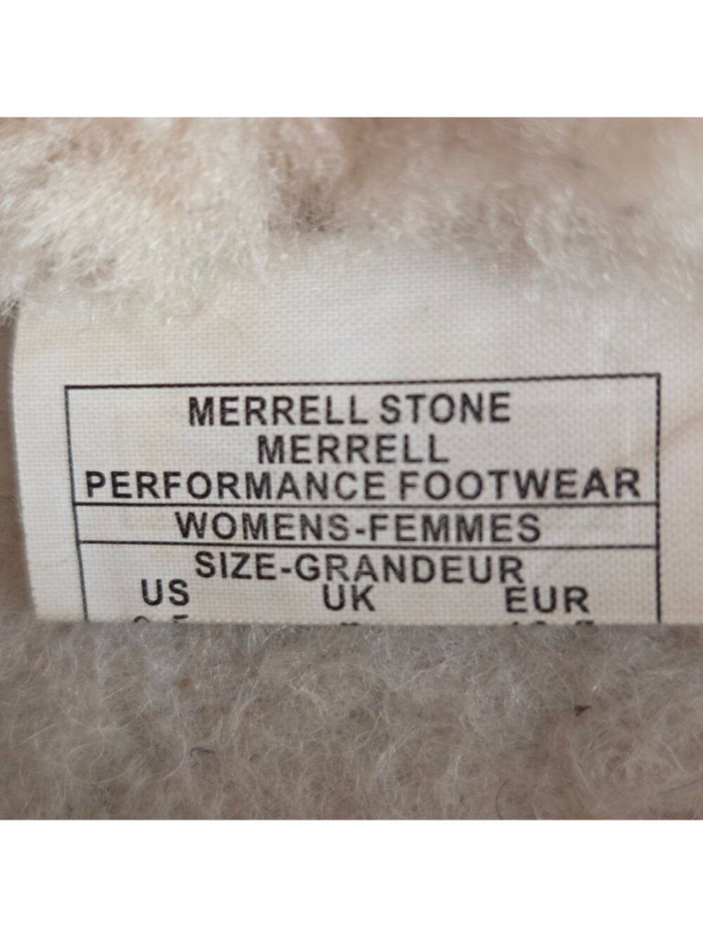 Merrell Encore Ice Suede Slip On w/ Faux Fur Lining Taupe Size 9.5 - Picture 11 of 14